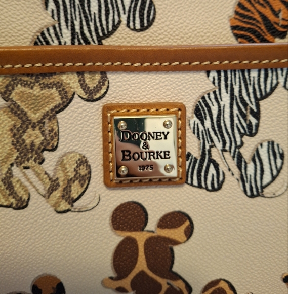 Dooney & Bourke And Disney Animal Print Mickey Crossbody Bag - Picture 3 of 11